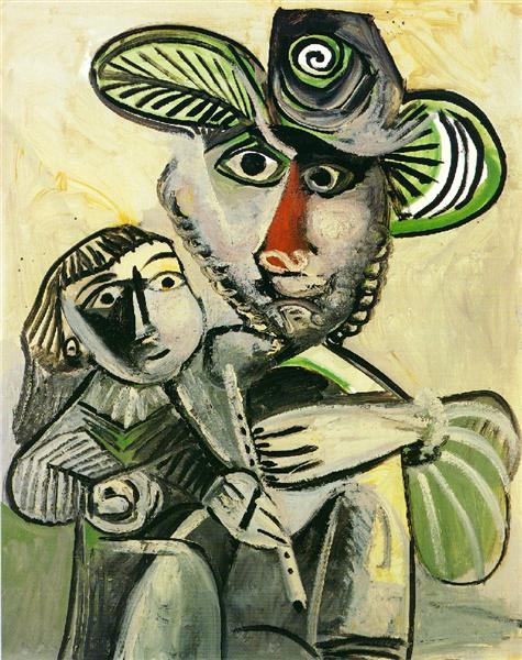 Pablo Picasso Paintings Paternity Paternite Family Portraits